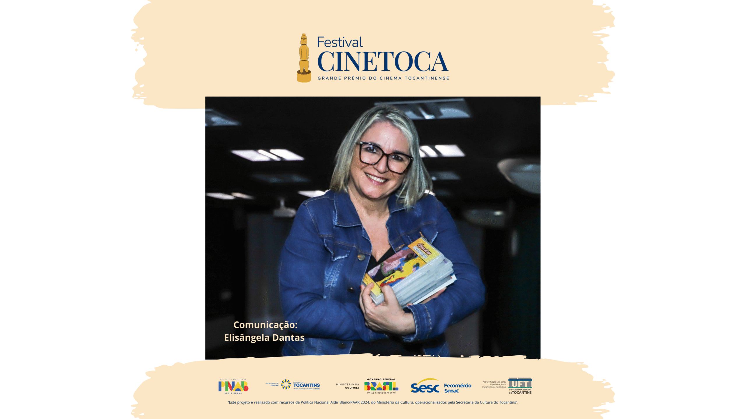 Comunicação:  “Cinematografia tocantinense: Uma pesquisa sobre suas obras e seu legado”, Uma pesquisa de Elisângela Dantas
